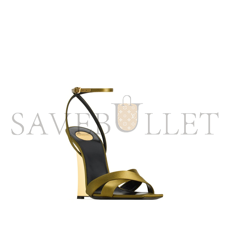 Y*L lucienne wedges in satin crepe 8302879qnao2309